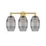 Innovations Lighting Vaz 3 Light 26" Wide Vanity Light Satin Gold / Light Smoke