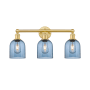 Innovations Lighting Bella 3 Light 24" Wide Vanity Light Satin Gold / Princess Blue