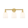 Innovations Lighting Bella 3 Light 24" Wide Vanity Light Satin Gold / Glossy White