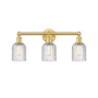 Innovations Lighting Bridal Veil 3 Light 23" Wide Vanity Light Satin Gold