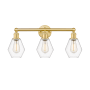 Innovations Lighting Cindyrella 3 Light 24" Wide Vanity Light Satin Gold / Clear