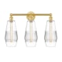 Innovations Lighting Windham 3 Light 25" Wide Vanity Light Satin Gold / Clear