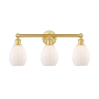 Innovations Lighting Eaton 3 Light 24" Wide Vanity Light Satin Gold / Matte White