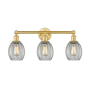 Innovations Lighting Eaton 3 Light 24" Wide Vanity Light Satin Gold / Clear
