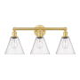 Innovations Lighting Berkshire 3 Light 26" Wide Vanity Light Satin Gold / Seedy