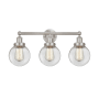 Innovations Lighting Beacon 3 Light 25" Wide Vanity Light Brushed Satin Nickel / Clear