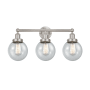 Innovations Lighting Beacon 3 Light 25" Wide Vanity Light Brushed Satin Nickel / Seedy