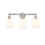Innovations Lighting Bella 3 Light 24" Wide Vanity Light Brushed Satin Nickel / Glossy White