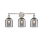 Innovations Lighting Bella 3 Light 24" Wide Vanity Light Brushed Satin Nickel / Light Smoke