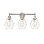Innovations Lighting Cindyrella 3 Light 24" Wide Vanity Light Brushed Satin Nickel / Clear