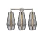 Innovations Lighting Windham 3 Light 25" Wide Vanity Light Brushed Satin Nickel / Smoked