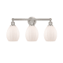 Innovations Lighting Eaton 3 Light 24" Wide Vanity Light Brushed Satin Nickel / Matte White