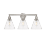 Innovations Lighting Berkshire 3 Light 26" Wide Vanity Light Satin Nickel / Seedy