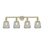 Innovations Lighting Chatham 4 Light 34" Wide Vanity Light Antique Brass / Clear