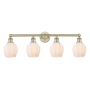 Innovations Lighting Norfolk 4 Light 33" Wide Vanity Light Antique Brass / Matte White