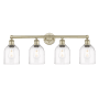 Innovations Lighting Bella 4 Light 33" Wide Vanity Light Antique Brass / Clear