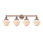 Innovations Lighting Oxford 4 Light 34" Wide Vanity Light Antique Copper / Matte White