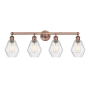Innovations Lighting Cindyrella 4 Light 33" Wide Vanity Light Antique Copper / Seedy