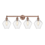 Innovations Lighting Cindyrella 4 Light 35" Wide Vanity Light Antique Copper / Seedy