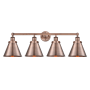 Innovations Lighting Appalachian 4 Light 35" Wide Vanity Light Antique Copper