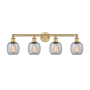 Innovations Lighting Belfast 4 Light 33" Wide Vanity Light Brushed Brass / Seedy