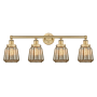 Innovations Lighting Chatham 4 Light 34" Wide Vanity Light Brushed Brass / Mercury