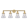 Innovations Lighting Bellmont 4 Light 34" Wide Vanity Light Brushed Brass / Seedy