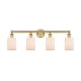Innovations Lighting Hadley 4 Light 32" Wide Vanity Light Brushed Brass / Matte White