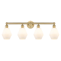 Innovations Lighting Cindyrella 4 Light 33" Wide Vanity Light Brushed Brass / Cased Matte White