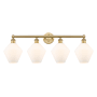 Innovations Lighting Cindyrella 4 Light 35" Wide Vanity Light Brushed Brass / Cased Matte White