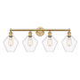 Innovations Lighting Cindyrella 4 Light 35" Wide Vanity Light Brushed Brass / Clear
