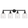 Innovations Lighting Bella 4 Light 33" Wide Vanity Light Matte Black / Seedy