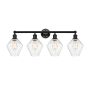 Innovations Lighting Cindyrella 4 Light 35" Wide Vanity Light Matte Black / Seedy