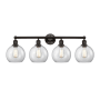 Innovations Lighting Athens 4 Light 35" Wide Vanity Light Oil Rubbed Bronze / Clear