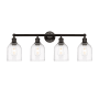 Innovations Lighting Bella 4 Light 33" Wide Vanity Light Oil Rubbed Bronze / Clear