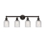 Innovations Lighting Bridal Veil 4 Light 32" Wide Vanity Light Oil Rubbed Bronze / Clear