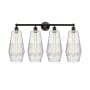 Innovations Lighting Windham 4 Light 34" Wide Vanity Light Oil Rubbed Bronze / Seedy