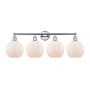 Innovations Lighting Athens 4 Light 35" Wide Vanity Light Polished Chrome / Matte White