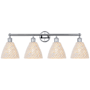 Innovations Lighting Bristol Natural 4 Light 35" Wide Vanity Light Polished Chrome / Natural