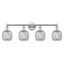 Innovations Lighting Belfast 4 Light 33" Wide Vanity Light Polished Nickel / Seedy