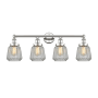 Innovations Lighting Chatham 4 Light 34" Wide Vanity Light Polished Nickel / Clear