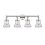 Innovations Lighting Bellmont 4 Light 34" Wide Vanity Light Polished Nickel / Clear