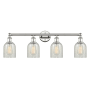 Innovations Lighting Caledonia 4 Light 32" Wide Vanity Light Polished Nickel / Mouchette