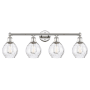 Innovations Lighting Waverly 4 Light 33" Wide Vanity Light Polished Nickel / Clear