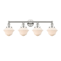 Innovations Lighting Oxford 4 Light 34" Wide Vanity Light Polished Nickel / Matte White