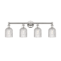 Innovations Lighting Bridal Veil 4 Light 32" Wide Vanity Light Polished Nickel / Clear