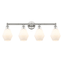 Innovations Lighting Cindyrella 4 Light 33" Wide Vanity Light Polished Nickel / Cased Matte White