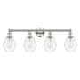 Innovations Lighting Cindyrella 4 Light 33" Wide Vanity Light Polished Nickel / Clear