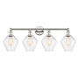 Innovations Lighting Cindyrella 4 Light 35" Wide Vanity Light Polished Nickel / Seedy