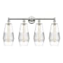 Innovations Lighting Windham 4 Light 34" Wide Vanity Light Polished Nickel / Clear